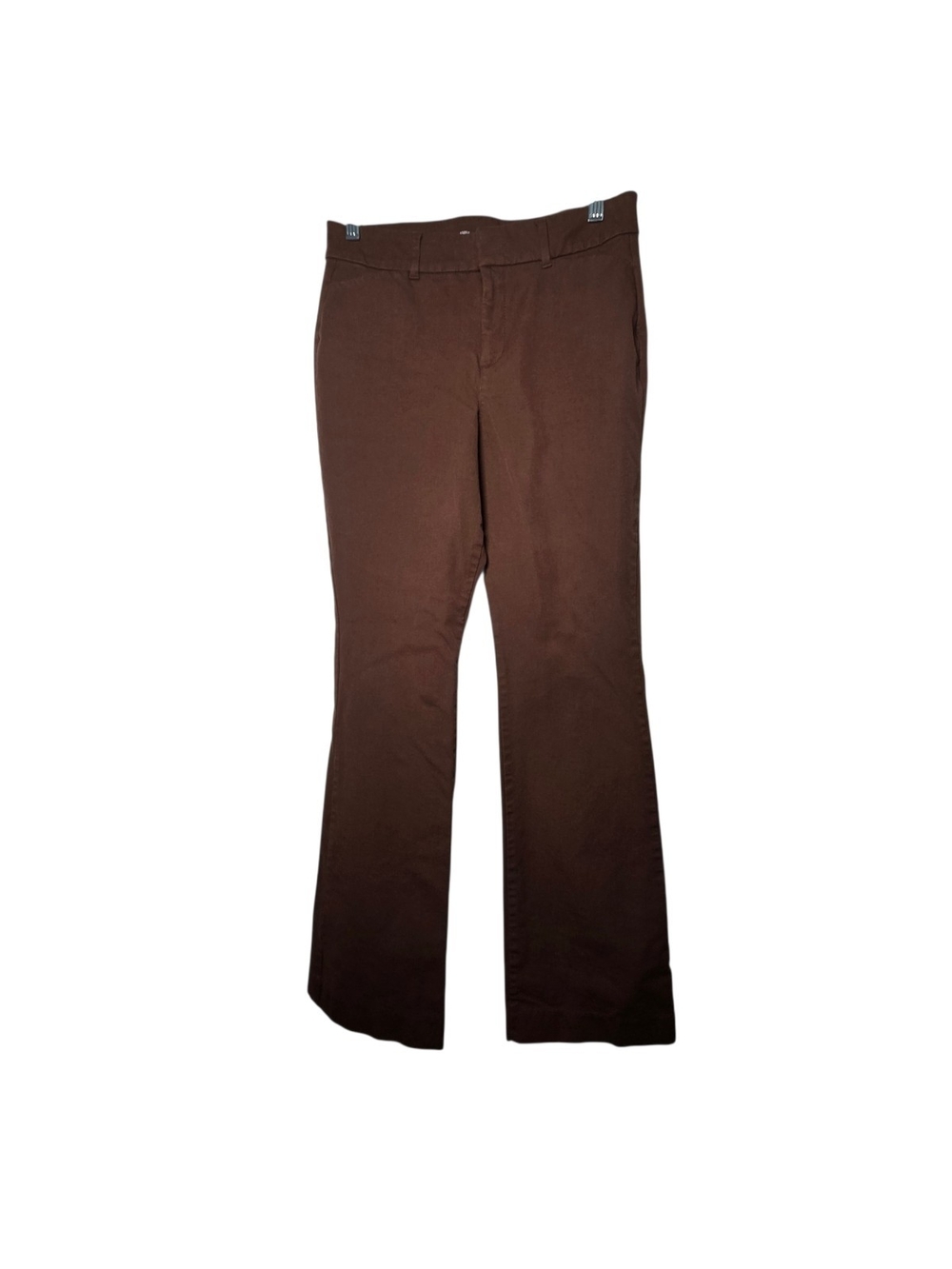 Old Navy High Rise Pixie Flare Pants Brown Camel Tan Secret Smooth Pocket Size 6